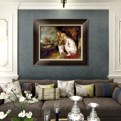 INVIN ART Framed Canvas Art Giclee Print Series#095 by Peter Paul Rubens Wall Art Living Room Home Office Decorations