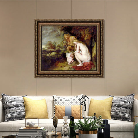 INVIN ART Framed Canvas Art Giclee Print Series#095 by Peter Paul Rubens Wall Art Living Room Home Office Decorations