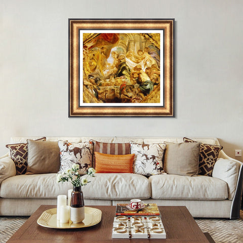 INVIN ART Framed Canvas Art Giclee Print Series#097 by Peter Paul Rubens Wall Art Living Room Home Office Decorations