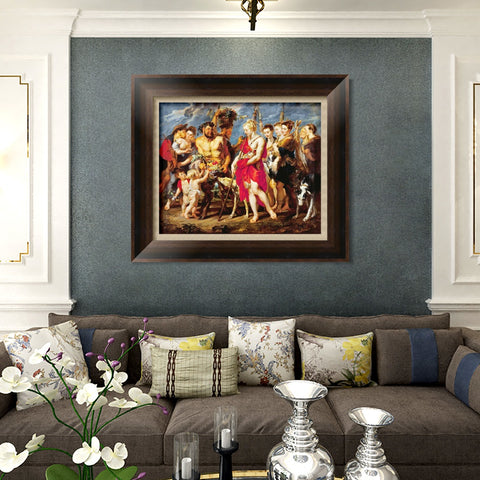 INVIN ART Framed Canvas Art Giclee Print Series#098 by Peter Paul Rubens Wall Art Living Room Home Office Decorations