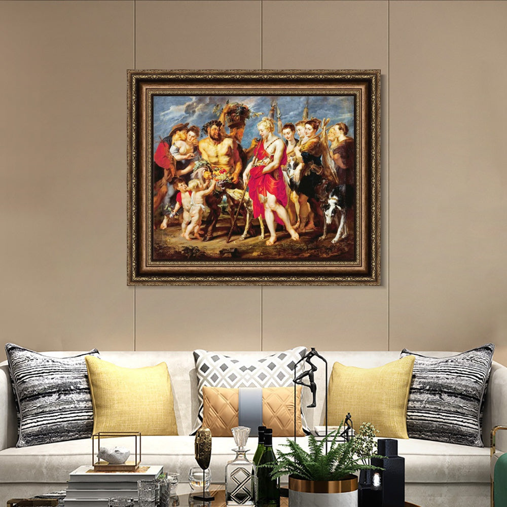 INVIN ART Framed Canvas Art Giclee Print Series#098 by Peter Paul Rubens Wall Art