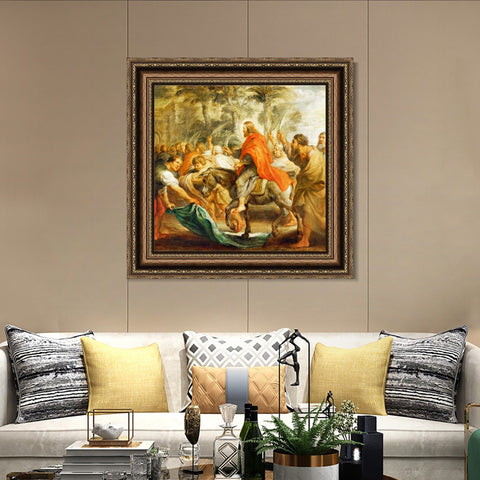 INVIN ART Framed Canvas Art Giclee Print Series#100 by Peter Paul Rubens Wall Art Living Room Home Office Decorations