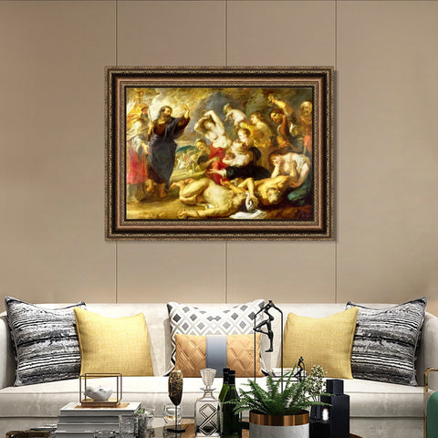 INVIN ART Framed Canvas Art Giclee Print Series#102 by Peter Paul Rubens Wall Art Living Room Home Office Decorations