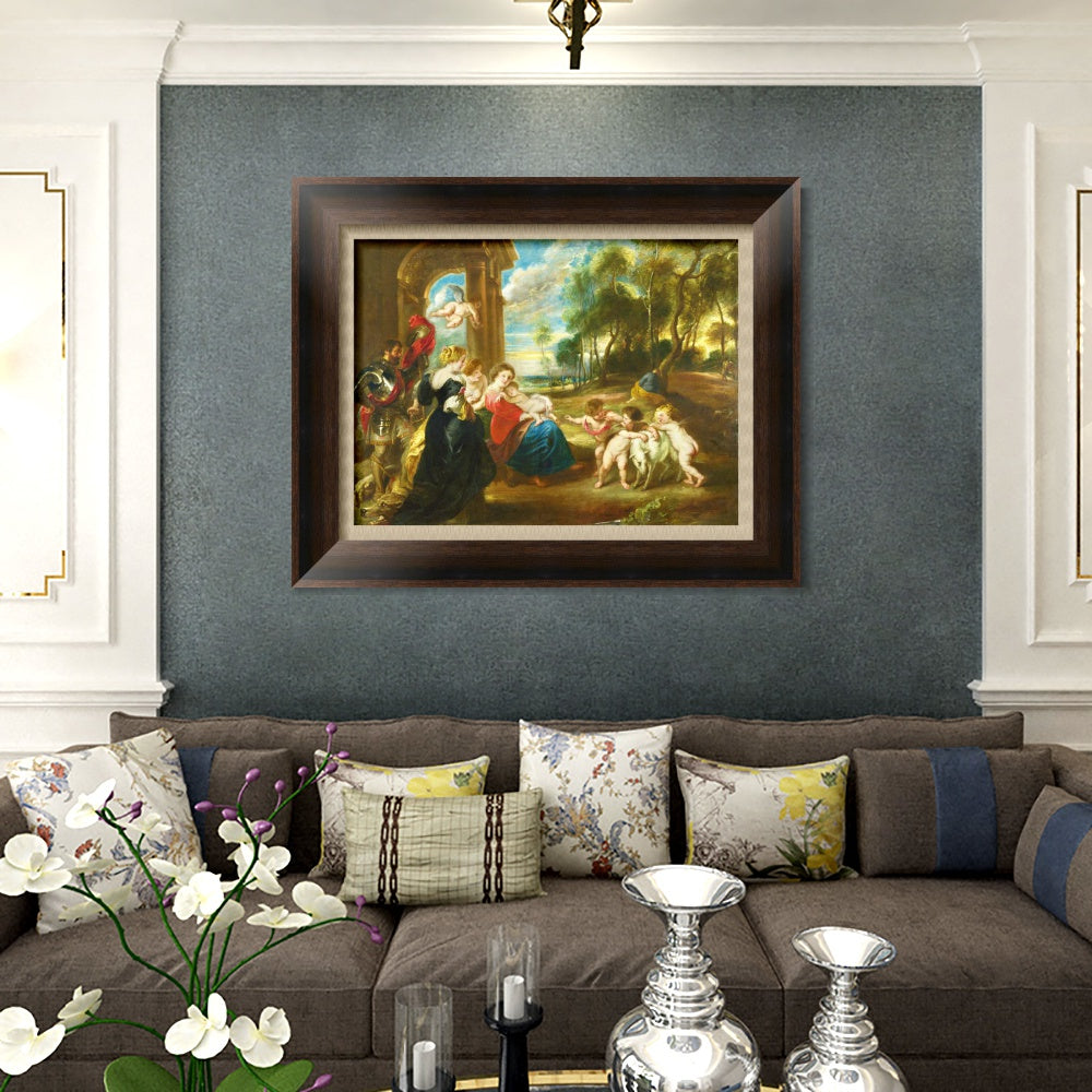 INVIN ART Framed Canvas Art Giclee Print Series#103 by Peter Paul Rubens Wall Art