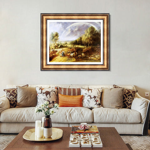 INVIN ART Framed Canvas Art Giclee Print Series#105 by Peter Paul Rubens Wall Art Living Room Home Office Decorations