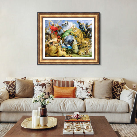 INVIN ART Framed Canvas Art Giclee Print Series#107 by Peter Paul Rubens Wall Art Living Room Home Office Decorations