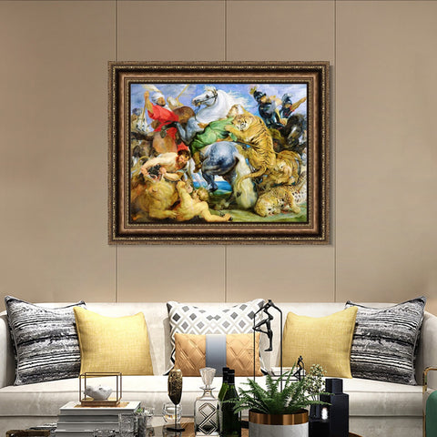 INVIN ART Framed Canvas Art Giclee Print Series#107 by Peter Paul Rubens Wall Art Living Room Home Office Decorations