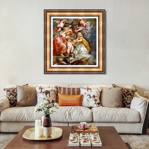 INVIN ART Framed Canvas Art Giclee Print Series#108 by Peter Paul Rubens Wall Art Living Room Home Office Decorations