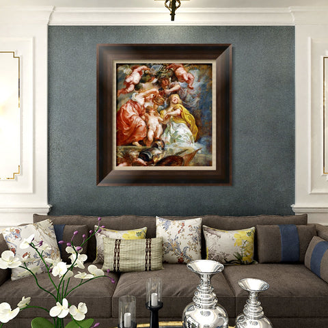 INVIN ART Framed Canvas Art Giclee Print Series#108 by Peter Paul Rubens Wall Art Living Room Home Office Decorations