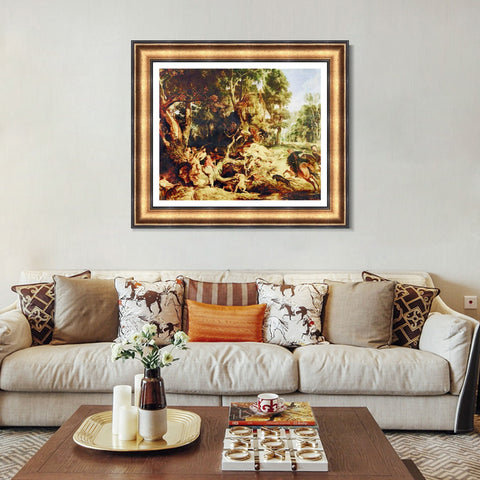 INVIN ART Framed Canvas Art Giclee Print Series#109 by Peter Paul Rubens Wall Art Living Room Home Office Decorations