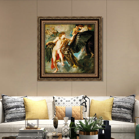 INVIN ART Framed Canvas Art Giclee Print Series#110 by Peter Paul Rubens Wall Art Living Room Home Office Decorations
