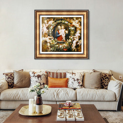 INVIN ART Framed Canvas Art Giclee Print Series#111 by Peter Paul Rubens Wall Art Living Room Home Office Decorations