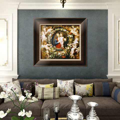 INVIN ART Framed Canvas Art Giclee Print Series#111 by Peter Paul Rubens Wall Art Living Room Home Office Decorations