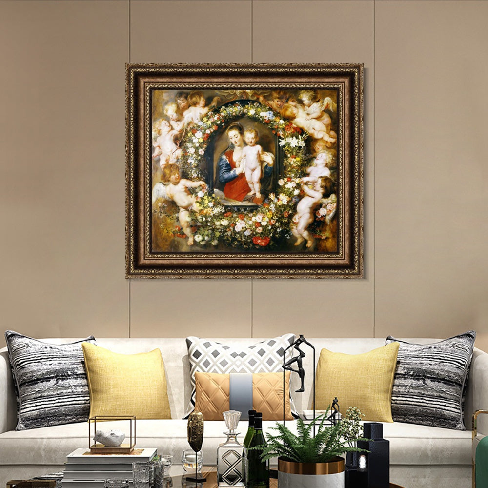 INVIN ART Framed Canvas Art Giclee Print Series#111 by Peter Paul Rubens Wall Art