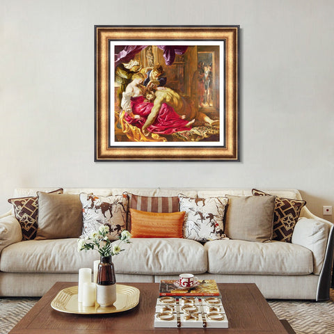 INVIN ART Framed Canvas Art Giclee Print Series#112 by Peter Paul Rubens Wall Art Living Room Home Office Decorations