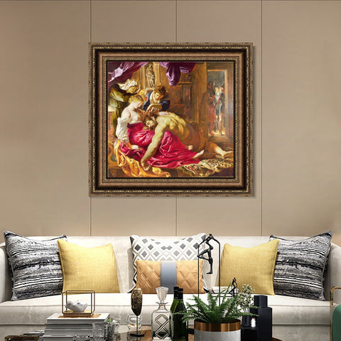 INVIN ART Framed Canvas Art Giclee Print Series#112 by Peter Paul Rubens Wall Art Living Room Home Office Decorations