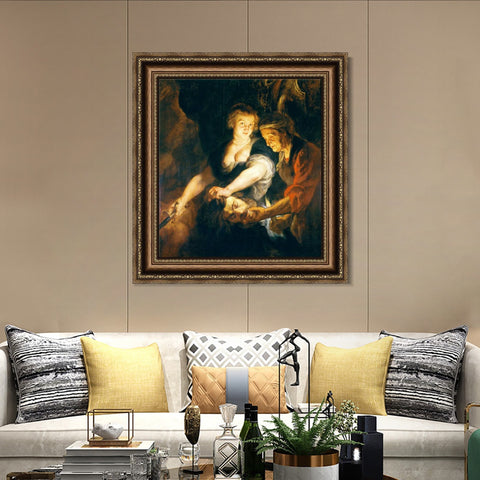 INVIN ART Framed Canvas Art Giclee Print Series#113 by Peter Paul Rubens Wall Art Living Room Home Office Decorations