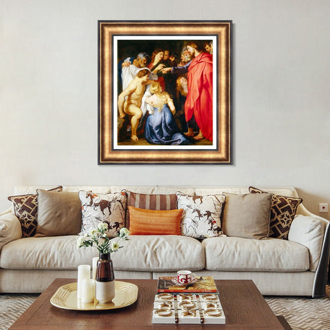 INVIN ART Framed Canvas Art Giclee Print Series#114 by Peter Paul Rubens Wall Art Living Room Home Office Decorations