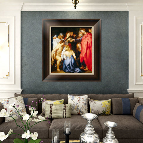 INVIN ART Framed Canvas Art Giclee Print Series#114 by Peter Paul Rubens Wall Art Living Room Home Office Decorations