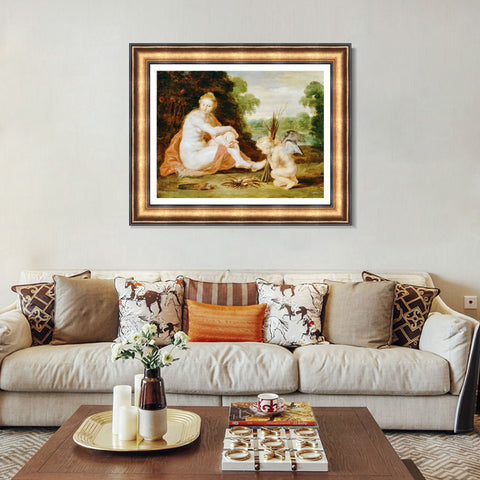 INVIN ART Framed Canvas Art Giclee Print Series#115 by Peter Paul Rubens Wall Art Living Room Home Office Decorations