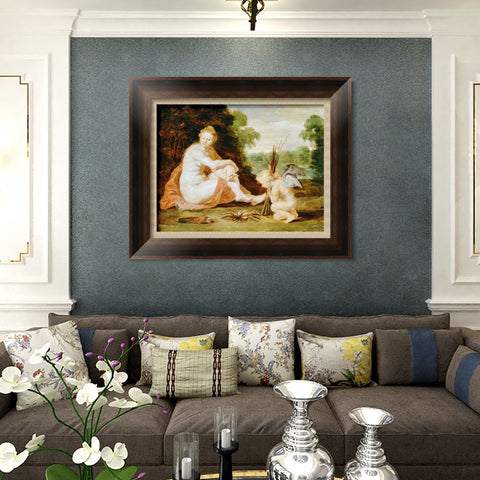 INVIN ART Framed Canvas Art Giclee Print Series#115 by Peter Paul Rubens Wall Art Living Room Home Office Decorations