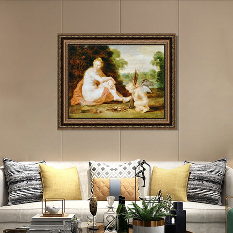 INVIN ART Framed Canvas Art Giclee Print Series#115 by Peter Paul Rubens Wall Art Living Room Home Office Decorations