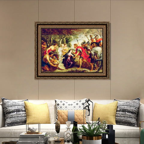 INVIN ART Framed Canvas Art Giclee Print Series#116 by Peter Paul Rubens Wall Art Living Room Home Office Decorations