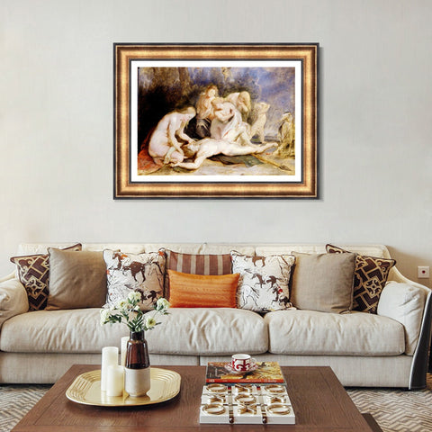 INVIN ART Framed Canvas Art Giclee Print Series#117 by Peter Paul Rubens Wall Art Living Room Home Office Decorations