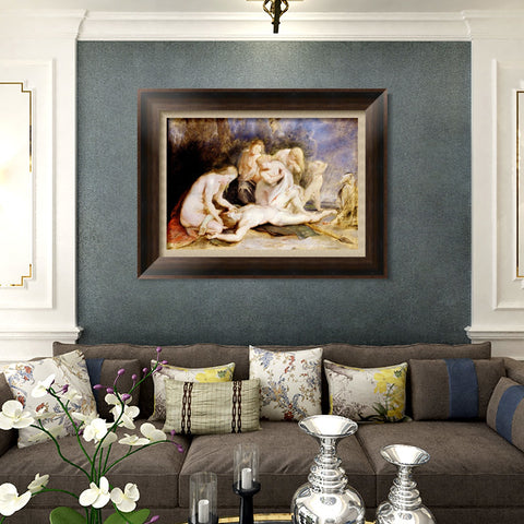 INVIN ART Framed Canvas Art Giclee Print Series#117 by Peter Paul Rubens Wall Art Living Room Home Office Decorations