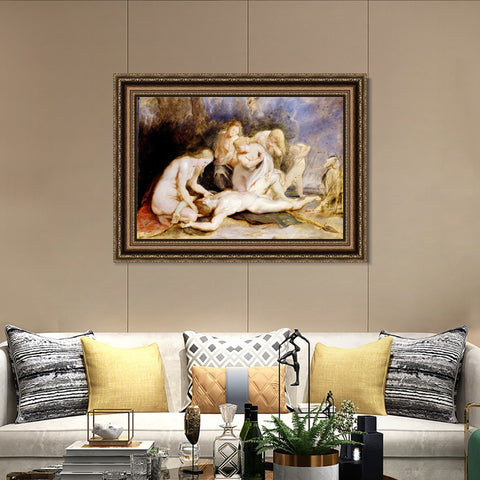 INVIN ART Framed Canvas Art Giclee Print Series#117 by Peter Paul Rubens Wall Art Living Room Home Office Decorations