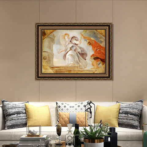 INVIN ART Framed Canvas Art Giclee Print Series#118 by Peter Paul Rubens Wall Art Living Room Home Office Decorations