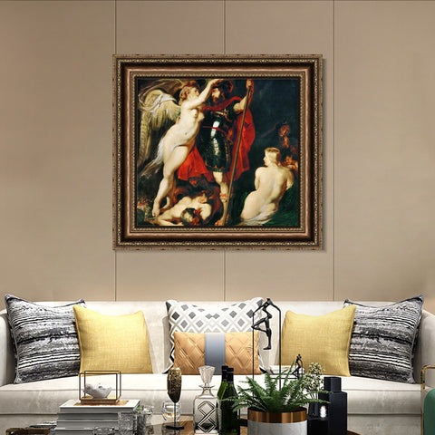 INVIN ART Framed Canvas Art Giclee Print Series#119 by Peter Paul Rubens Wall Art Living Room Home Office Decorations
