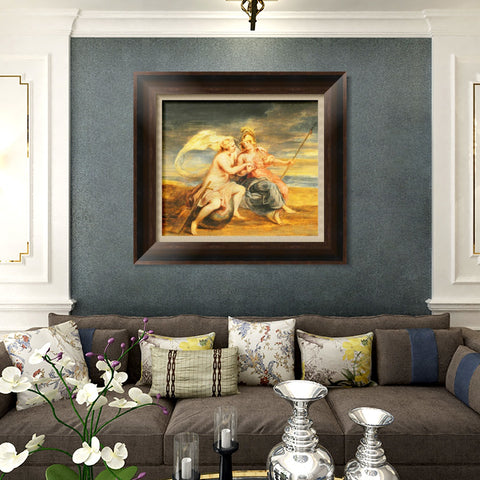 INVIN ART Framed Canvas Art Giclee Print Series#120 by Peter Paul Rubens Wall Art Living Room Home Office Decorations
