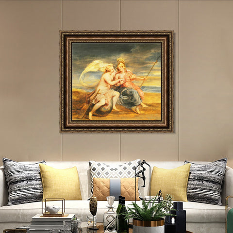 INVIN ART Framed Canvas Art Giclee Print Series#120 by Peter Paul Rubens Wall Art Living Room Home Office Decorations