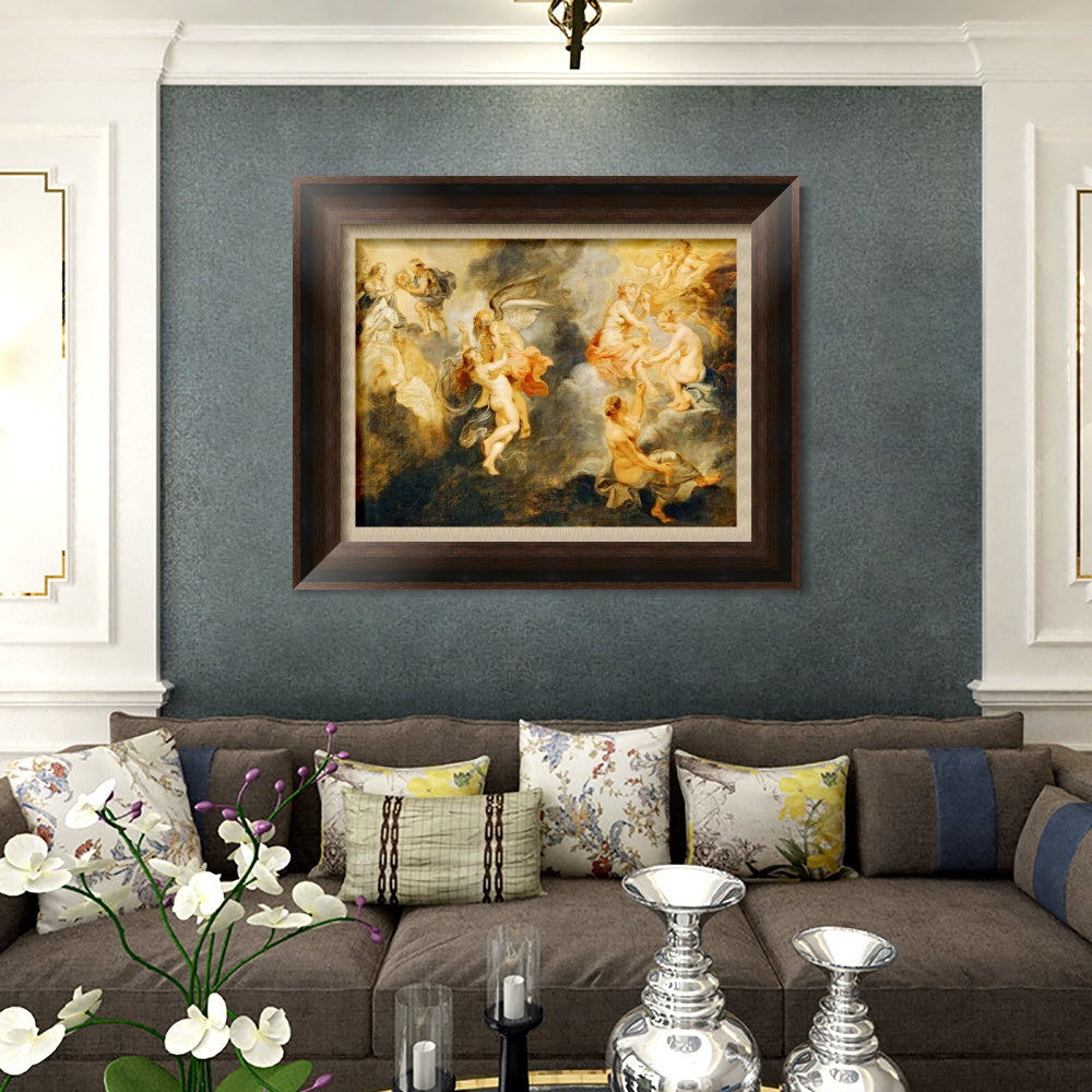 INVIN ART Framed Canvas Art Giclee Print Series#123 by Peter Paul Rubens Wall Art