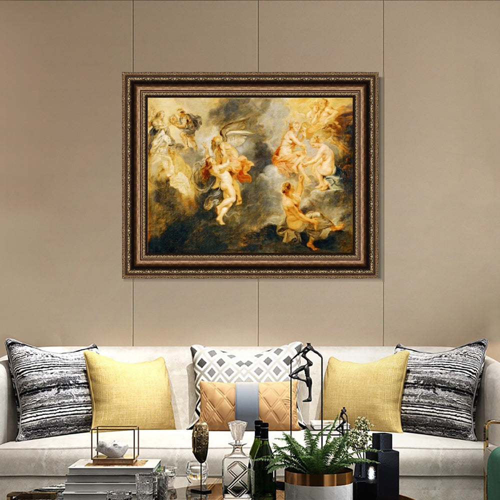 INVIN ART Framed Canvas Art Giclee Print Series#123 by Peter Paul Rubens Wall Art