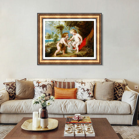 INVIN ART Framed Canvas Art Giclee Print Series#124 by Peter Paul Rubens Wall Art Living Room Home Office Decorations