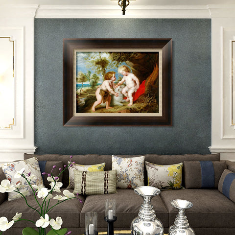 INVIN ART Framed Canvas Art Giclee Print Series#124 by Peter Paul Rubens Wall Art Living Room Home Office Decorations