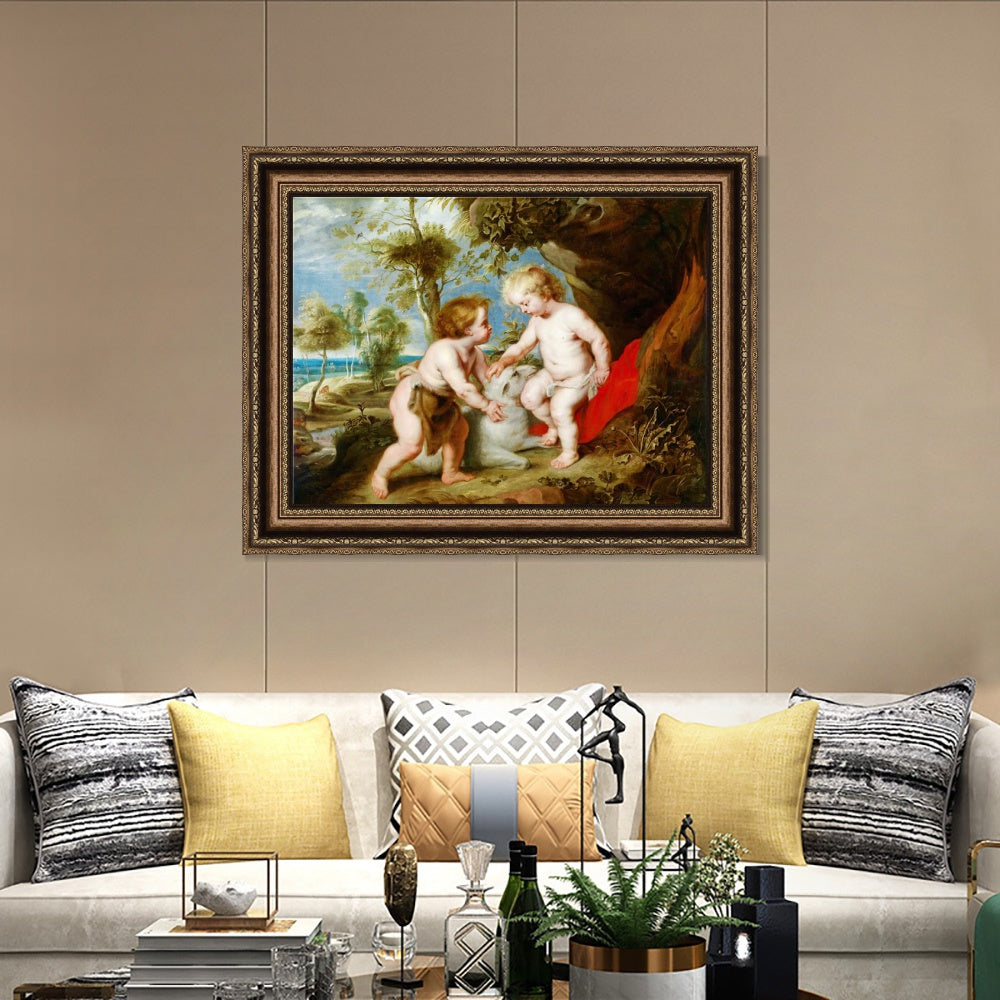 INVIN ART Framed Canvas Art Giclee Print Series#124 by Peter Paul Rubens Wall Art