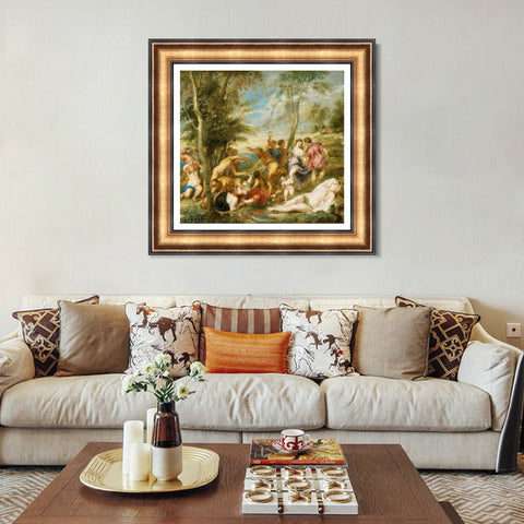 INVIN ART Framed Canvas Art Giclee Print Series#125 by Peter Paul Rubens Wall Art Living Room Home Office Decorations