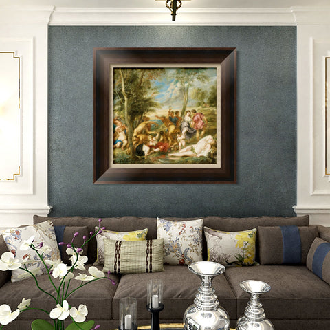 INVIN ART Framed Canvas Art Giclee Print Series#125 by Peter Paul Rubens Wall Art Living Room Home Office Decorations