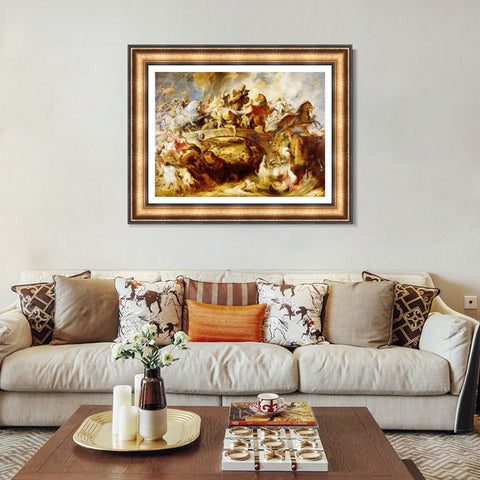 INVIN ART Framed Canvas Art Giclee Print Series#127 by Peter Paul Rubens Wall Art Living Room Home Office Decorations