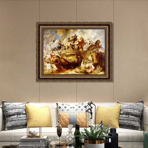 INVIN ART Framed Canvas Art Giclee Print Series#127 by Peter Paul Rubens Wall Art Living Room Home Office Decorations