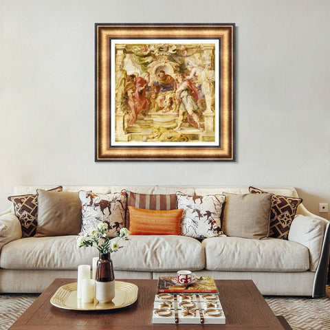 INVIN ART Framed Canvas Art Giclee Print Series#128 by Peter Paul Rubens Wall Art Living Room Home Office Decorations
