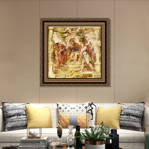 INVIN ART Framed Canvas Art Giclee Print Series#128 by Peter Paul Rubens Wall Art Living Room Home Office Decorations