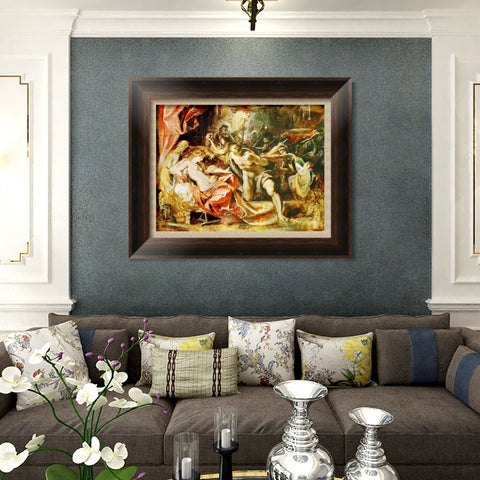 INVIN ART Framed Canvas Art Giclee Print Series#129 by Peter Paul Rubens Wall Art Living Room Home Office Decorations