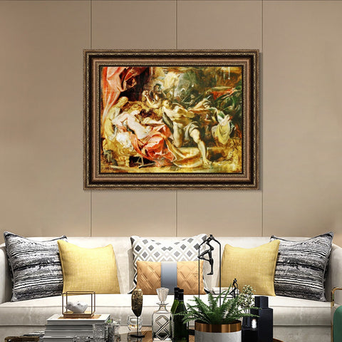 INVIN ART Framed Canvas Art Giclee Print Series#129 by Peter Paul Rubens Wall Art Living Room Home Office Decorations