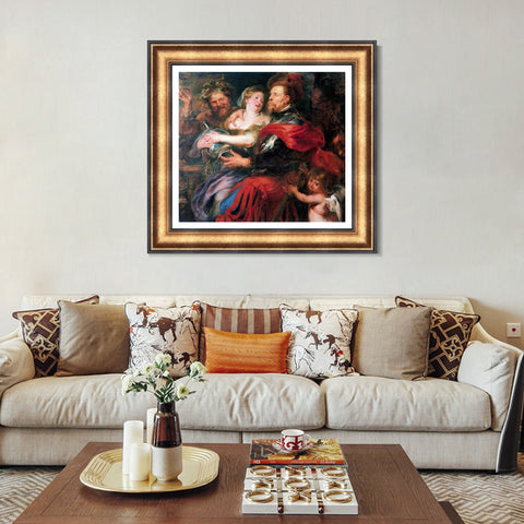 INVIN ART Framed Canvas Art Giclee Print Series#131 by Peter Paul Rubens Wall Art Living Room Home Office Decorations