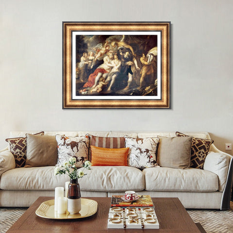 INVIN ART Framed Canvas Art Giclee Print Series#132 by Peter Paul Rubens Wall Art Living Room Home Office Decorations
