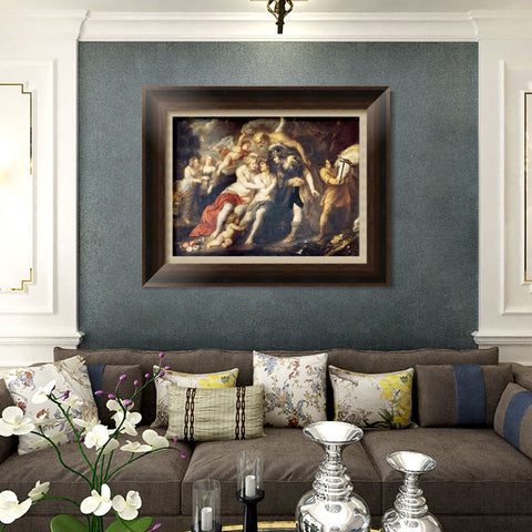 INVIN ART Framed Canvas Art Giclee Print Series#132 by Peter Paul Rubens Wall Art Living Room Home Office Decorations